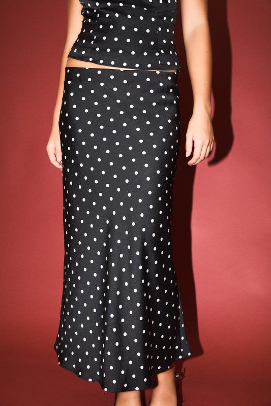 Polka Dot Maxi Skirt